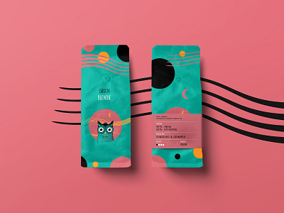 Owlie Green Coffee Packaging