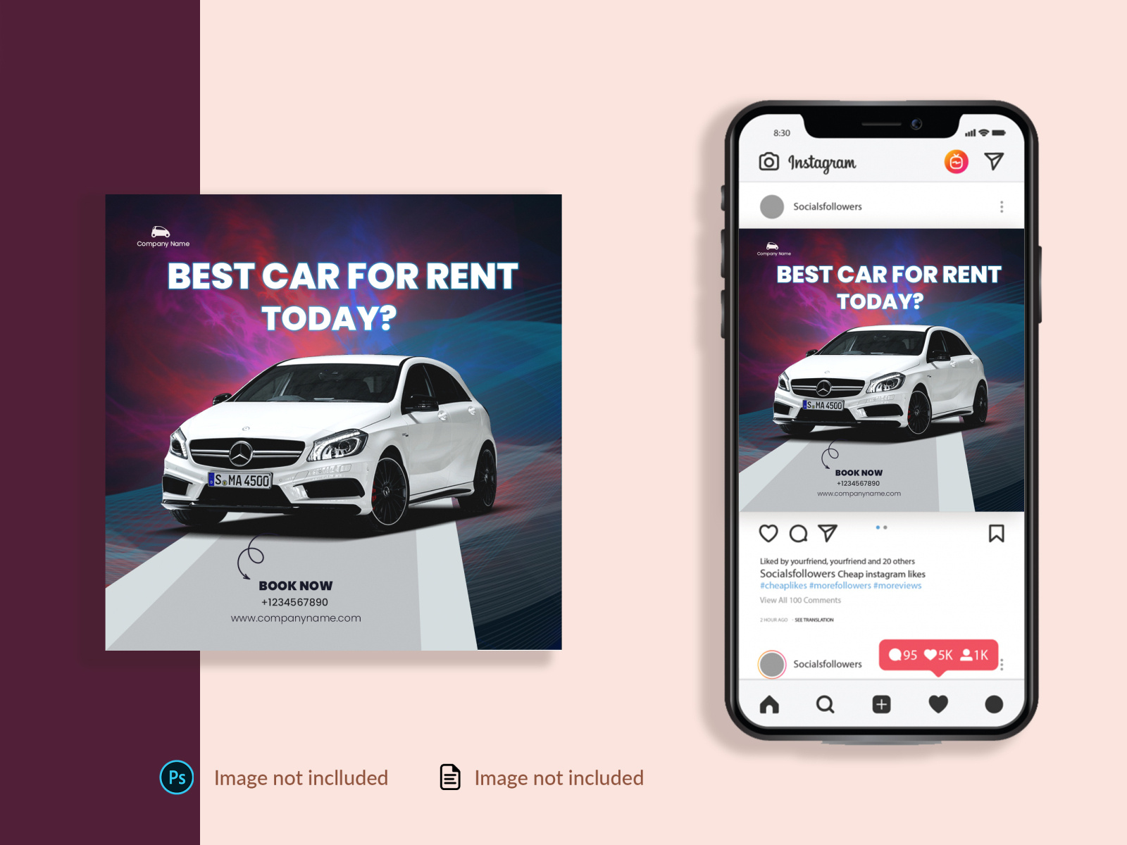 Social media Car Instagram design by Nadia on Dribbble