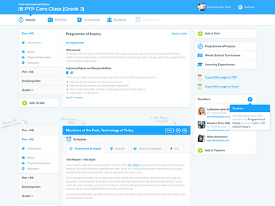 MB Lite version education managebac mockup