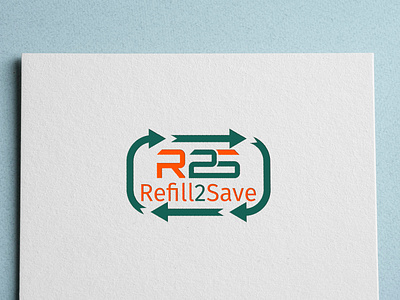 Refill 2 Save Letter Mark Logo creative logo design