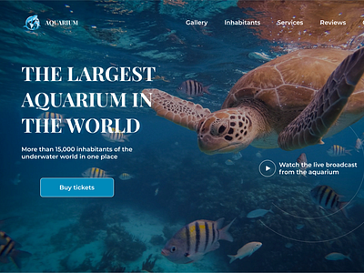 LANDING PAGE | WEB DESIGN | AQUARIUM