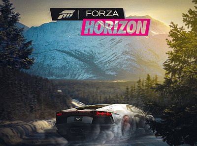 FORZA HORIZON concept art design esports games graphic design manipulation poster