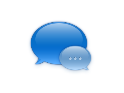Chat Icon blue chat icon ios mac