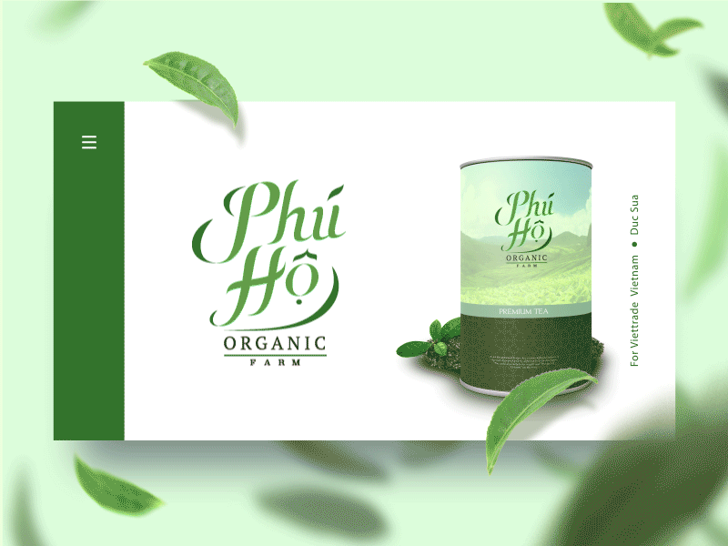 Phu Ho Organic Farm aftereffect animation branding duc sua gi hanoi illustration logo packaging photoshop phu ho organic farm vietnam