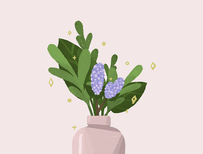 Lilacs 🌱🤍✨ design graphic design illustration vector