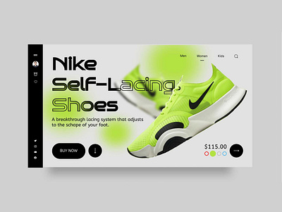 Shoes Landing Page concept application designer landingpage ui ux website