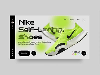 Shoes Landing Page concept