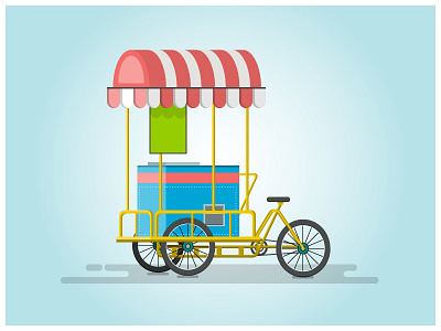 # Icecream Cart illustration vector