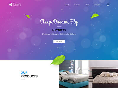 one page website_Butterfly Mattress