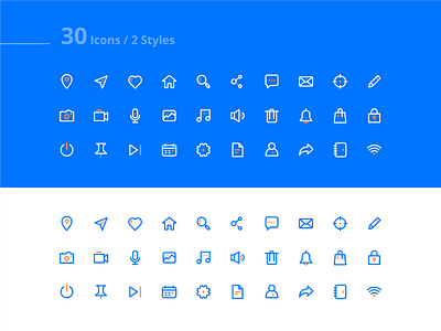 Basic Icons set color icons icons design icons set minimal outline outline icon vector