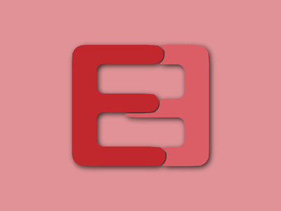 minimalist conceptual E letter logo