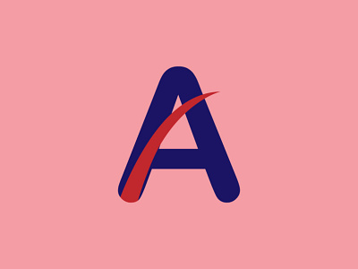 Minimalist A letter logo