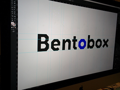 Bentobox - Wordmark b bentobox blue geometric logo logotype minimal