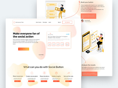 Social Button website project