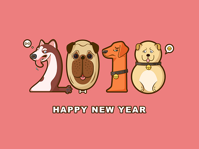 Happy new year！ illustration