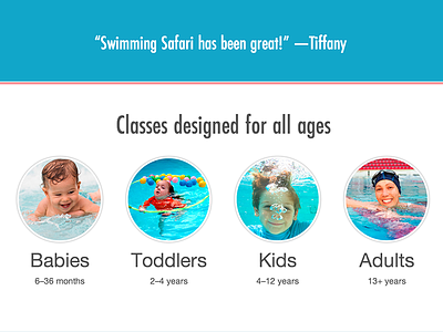 All Ages ages homepage swimmingsafari web