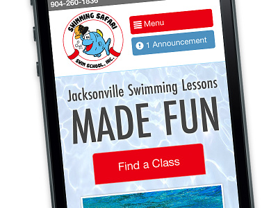Mobile First homepage jacksonville mobile mobilefirst responsive swimmingsafari web