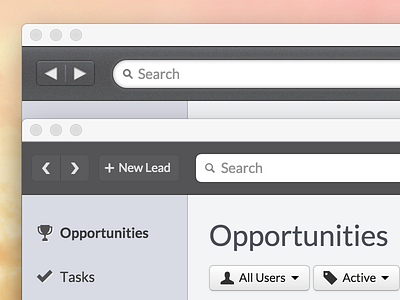 Redesigning toolbar