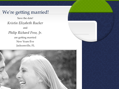 Wedding Site homepage webdesign website wedding