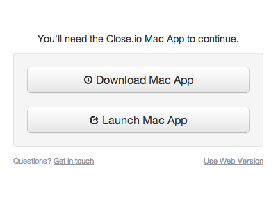 Download/Launch App app bootstrap buttons download mac web webpage