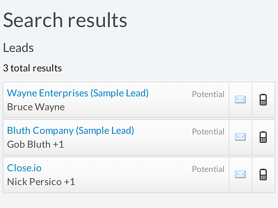 Search Results calling crm email leads results search web