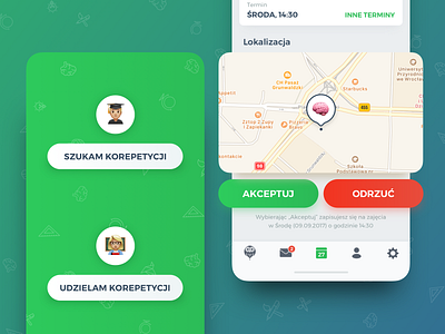 🦉 Korki – Sign Up + Offer Details account type app app design emoji ios iphone x map mobile register school sign up tutor ui user interface ux