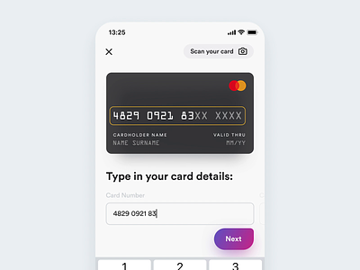 Add a New Credit Card – alternate flow add card app app design checkout credit card credit card form ecommerce ios payment shopping ui user experience user interface ux