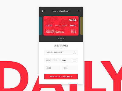 Daily UI 002 - Checkout