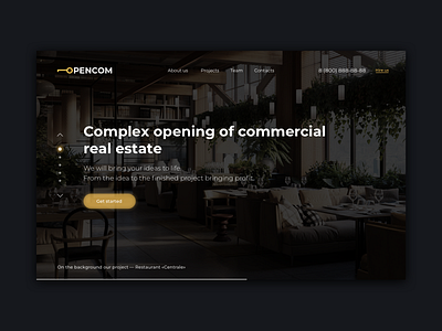 Opencom - Main screen