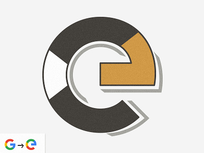 "E" form Google "G" google illustration letter e lettering