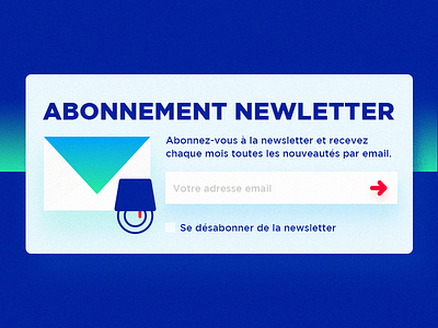 Newsletter blue color design newsletter