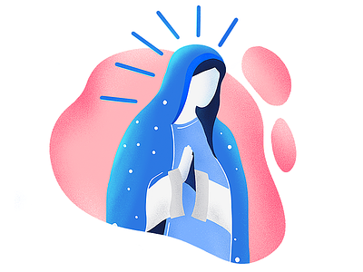 Assumption of Mary assumption character digital iampof illustration senegal