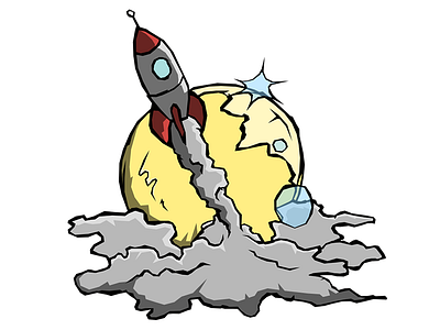 Rejected Illustration conductance icon inkscape lens flare moon rocket smoke stratified javascript vector