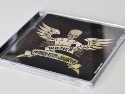 Fortynine - Wasted EP band cd cover fortynine inkscape metal rock n roll skull vector