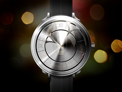 Inverted Watch photoshop silver time vector watch