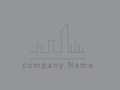 flat company logo design