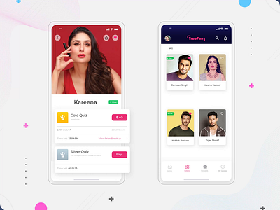 TrueFan- A Celebrity-fan Engagement Mobile App aaplication desig app application branding design interface design mobile application mobileapp uidesign ux