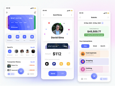 E-Wallet App app bill payment character chart digital payment exchange icon illustration mobile mobile design payment payment app product design transaction wallet withdraw