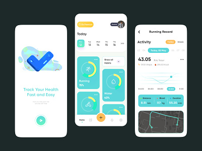 Habit Tracking App- UI Concept activity app concept cuberto design fitness app habit habit tracking app habit traking health minimal productivity task task management ui ui concept