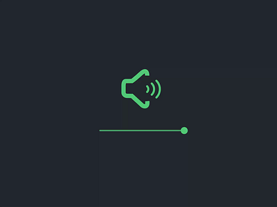 Volume Toggle Animation animation bar controll element music player progress progress bar sound ui ux volume web