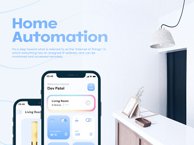 Home Automation App concept design home automation home monitoring house hold interface mobile app remote control smart devices smartapp ui user interface ux