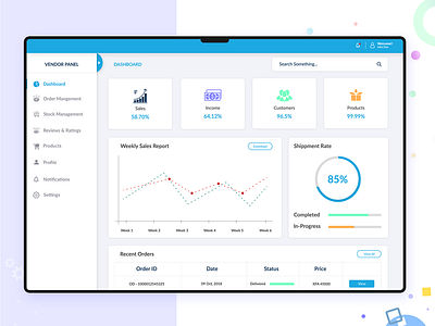 Dashboard application design cards dashboard design interface design panel ui website