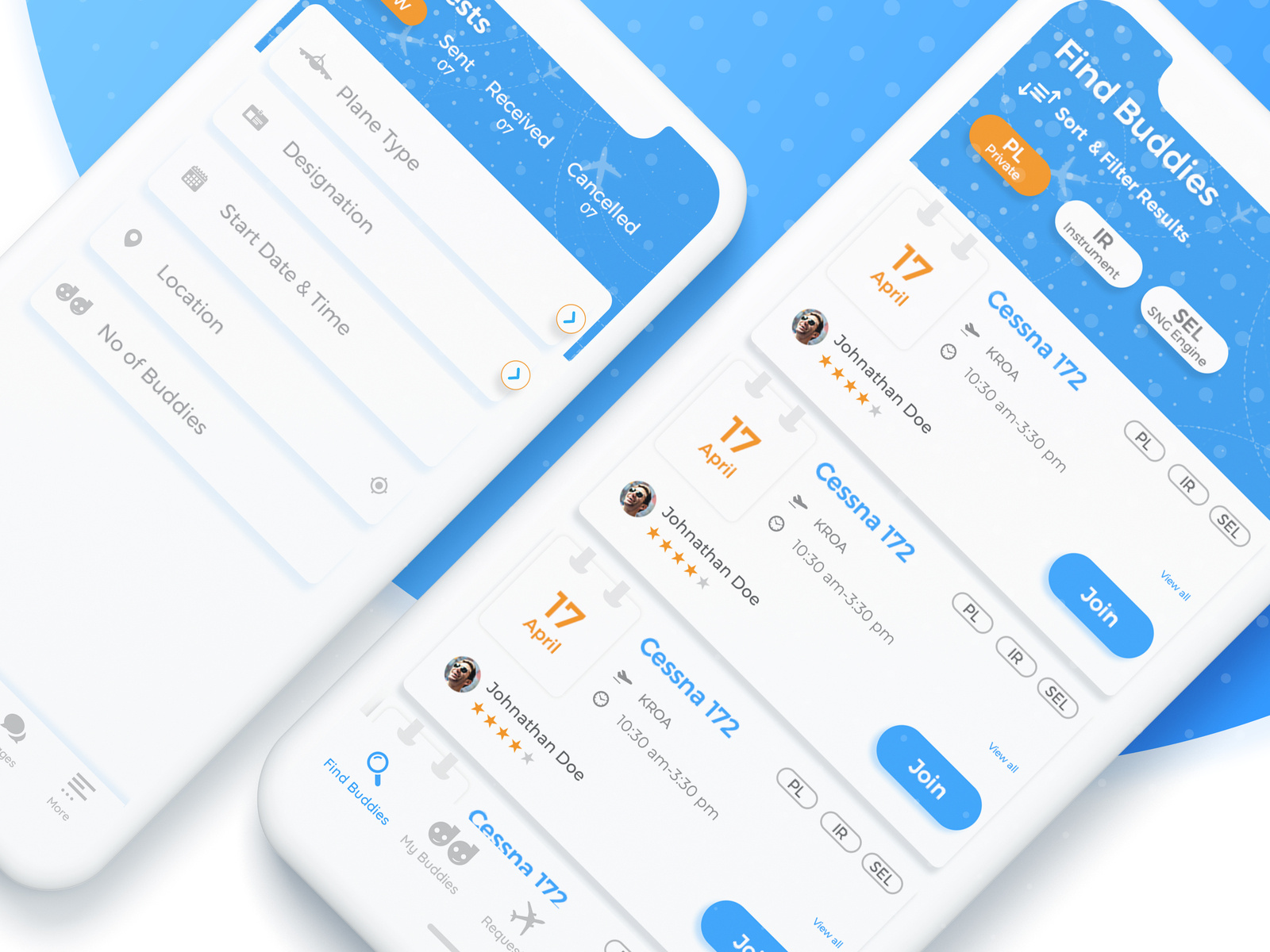 Buddy Flight App by Techugo on Dribbble