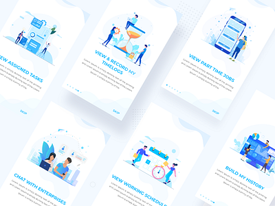 Onboarding Design application design cards concept illustration interface design onboarding onboarding screen techugo ui uidesign