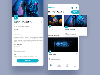 Event App UI Sample