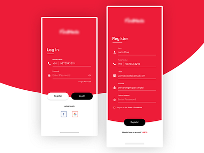 Login UI Design account app application design cards color ecommerce app interface design login mobile ui onboarding register signin signup social login ui uidesign ux uxdesign