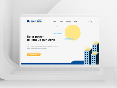 Solar Energy Solution Website Design design ui ux