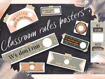 Classroom Rules Posters! canva classroom design poster teacher