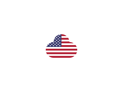 American dream american cloud concept dream logo mark