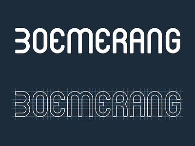 Boemerang custom logotype boomerang custom logotype type typography